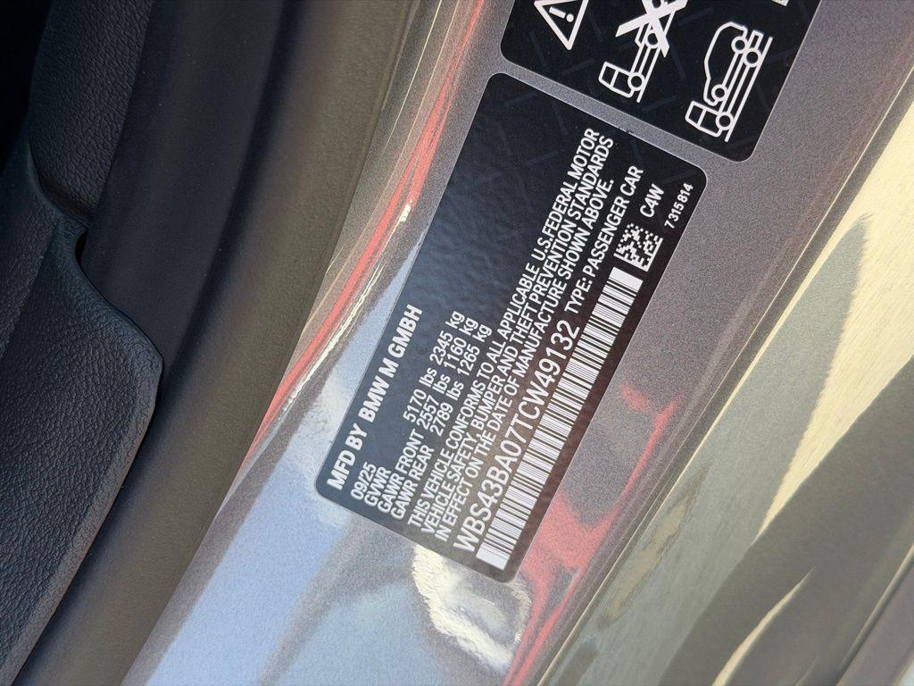 new 2026 BMW M4 car, priced at $106,995