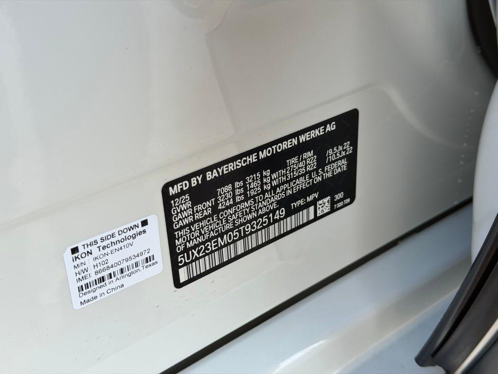 new 2026 BMW X7 car, priced at $97,150