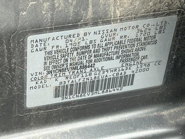 used 2021 Nissan Versa car, priced at $13,295