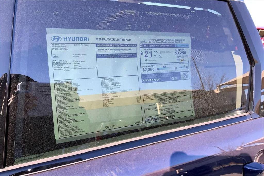 new 2026 Hyundai Palisade car, priced at $42,730