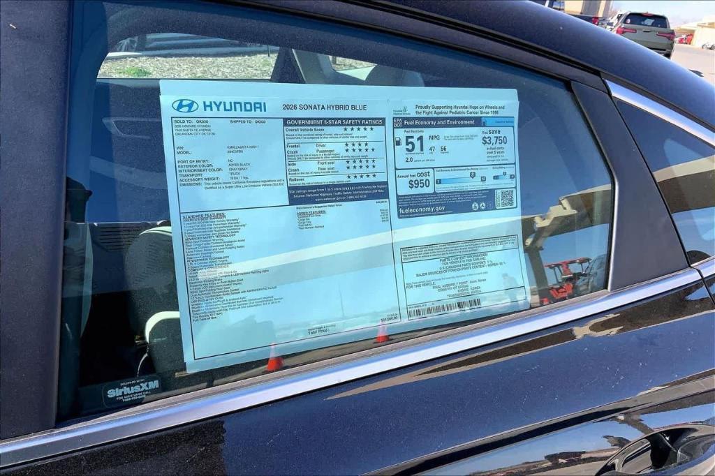 new 2026 Hyundai Sonata Hybrid car, priced at $25,420
