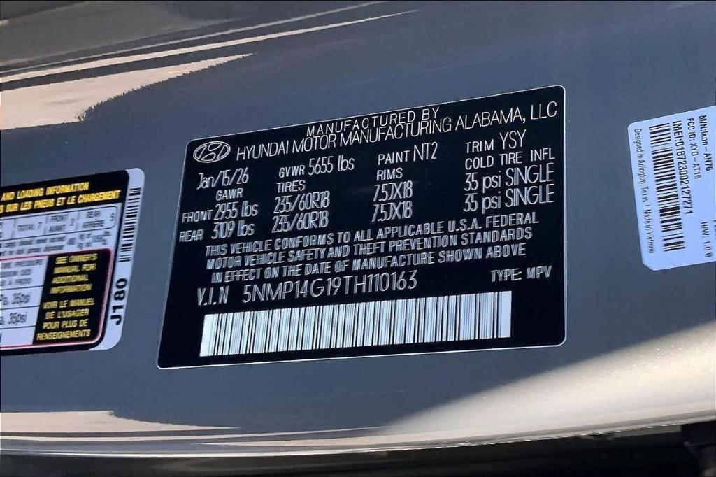 new 2026 Hyundai SANTA FE HEV car, priced at $34,416