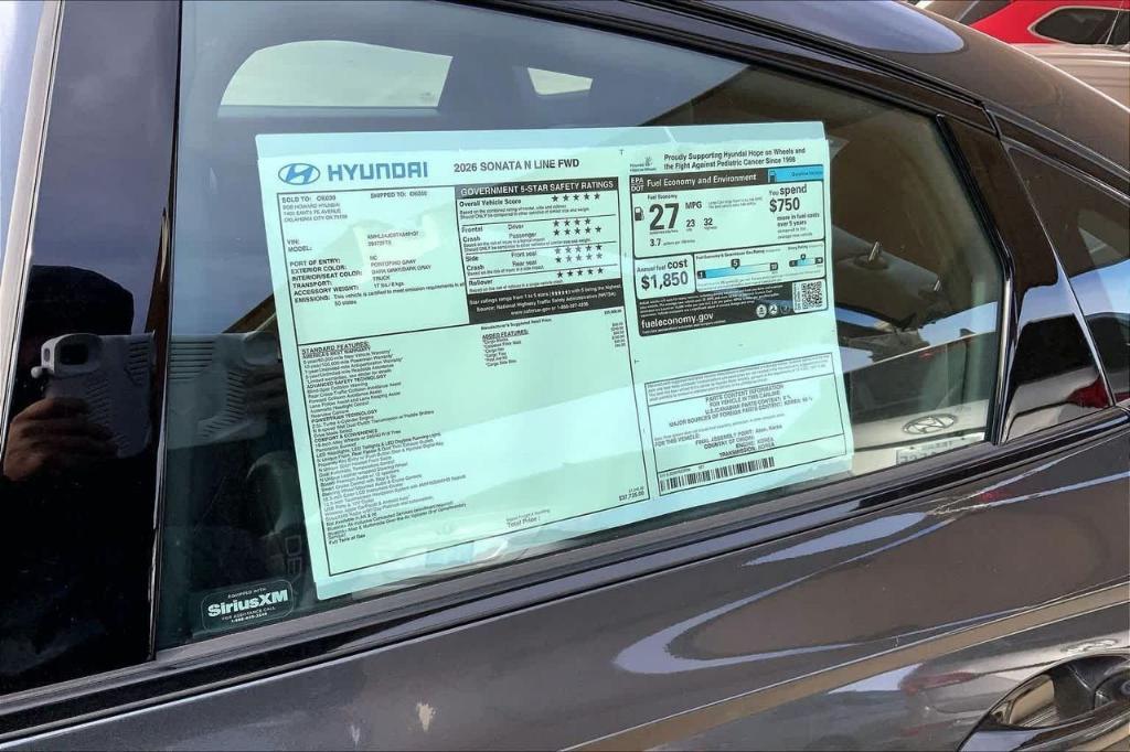 new 2026 Hyundai Sonata car, priced at $31,697