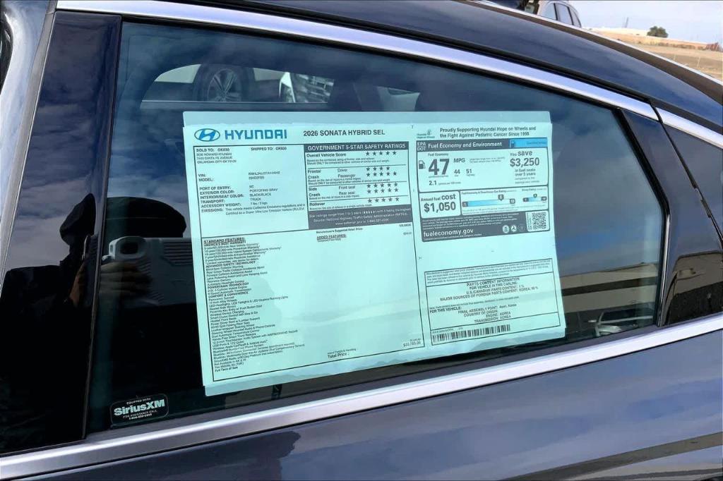 new 2026 Hyundai Sonata Hybrid car, priced at $29,393