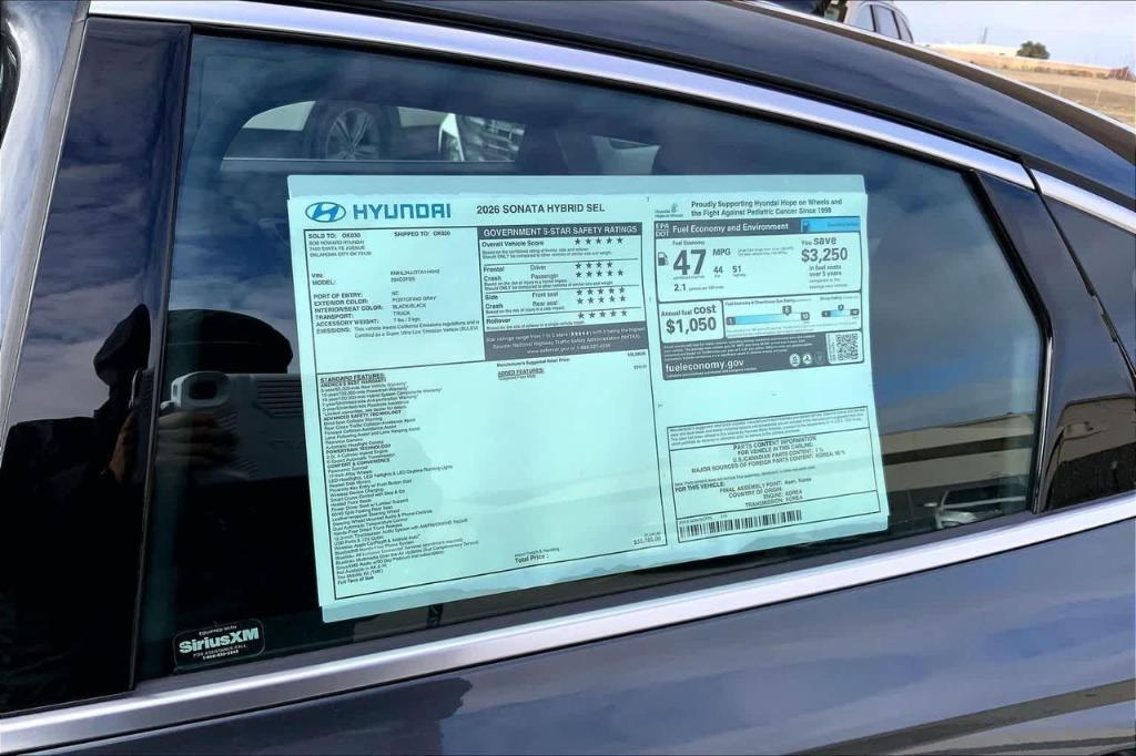 new 2026 Hyundai Sonata Hybrid car, priced at $29,393