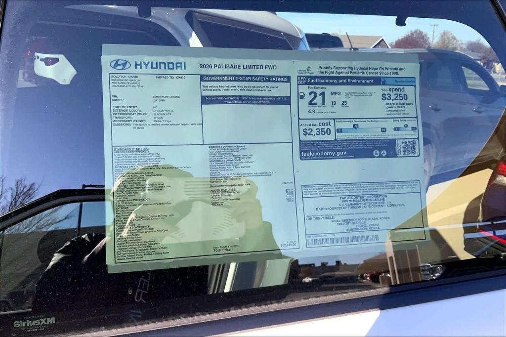 new 2026 Hyundai Palisade car, priced at $47,326