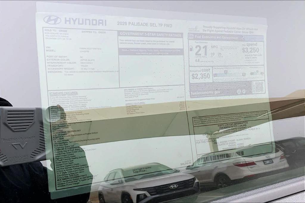 new 2026 Hyundai Palisade car, priced at $39,816