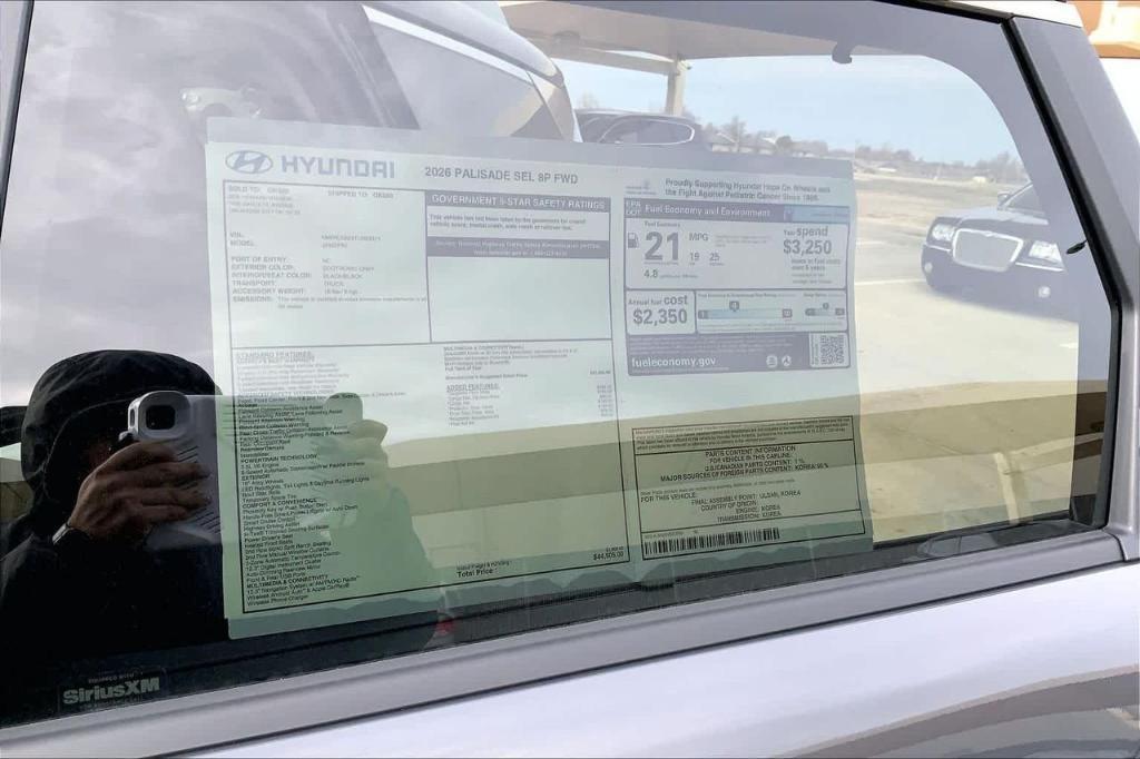 new 2026 Hyundai Palisade car, priced at $40,054