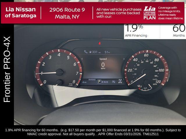 new 2026 Nissan Frontier car, priced at $44,880