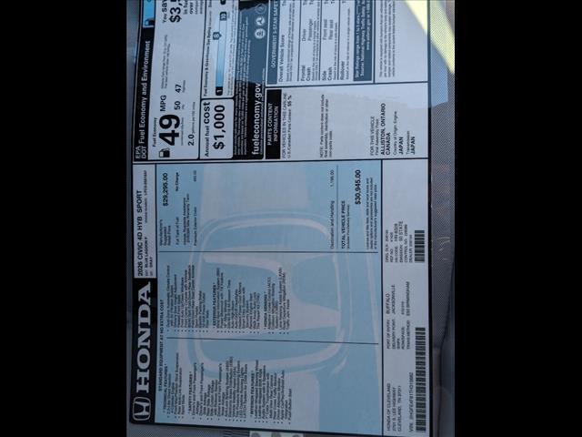 new 2026 Honda Civic Hybrid car, priced at $30,945