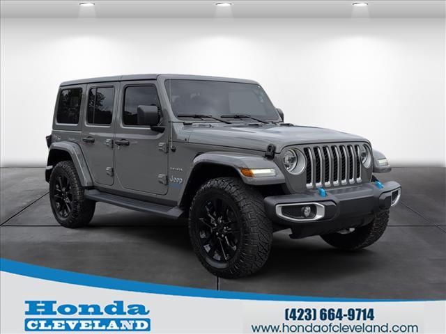 used 2022 Jeep Wrangler Unlimited 4xe car, priced at $28,392