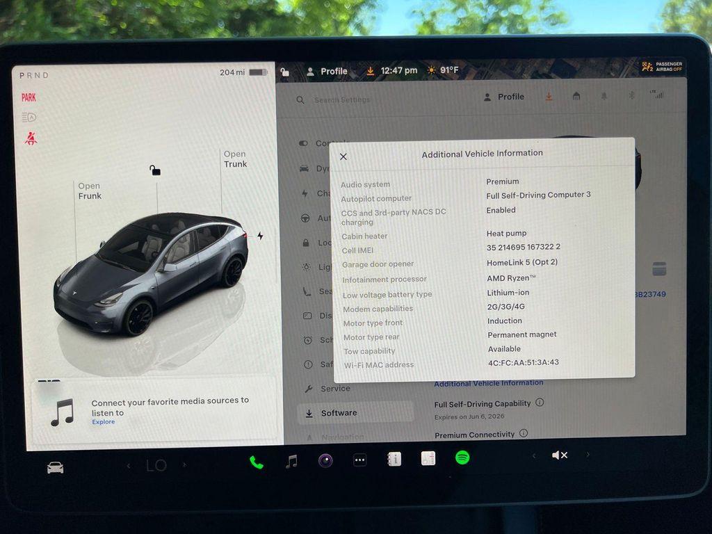 used 2022 Tesla Model Y car, priced at $28,900
