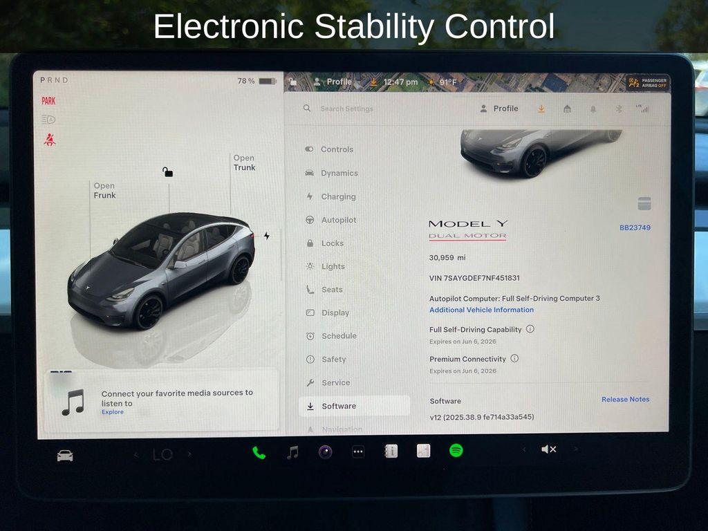 used 2022 Tesla Model Y car, priced at $28,900