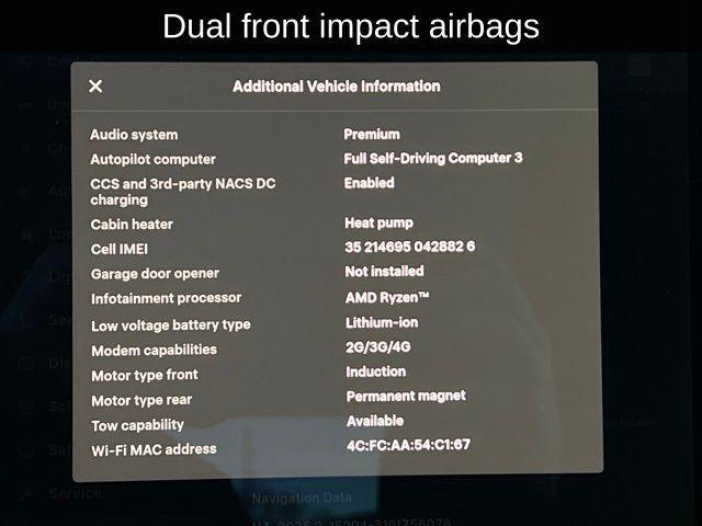 used 2022 Tesla Model Y car, priced at $27,500