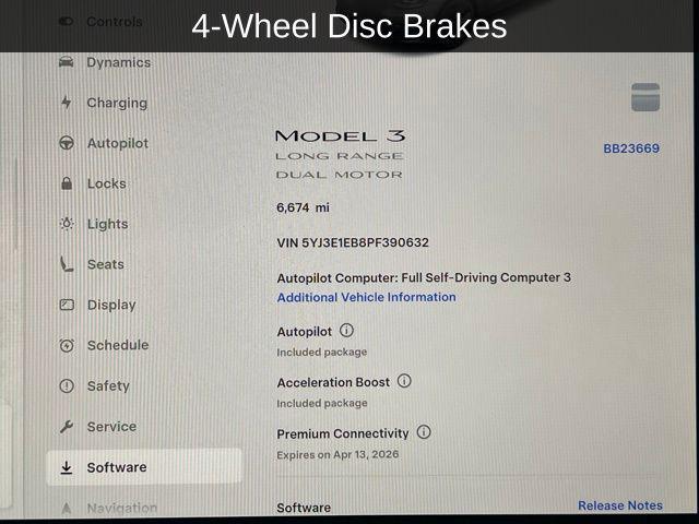 used 2023 Tesla Model 3 car, priced at $28,900