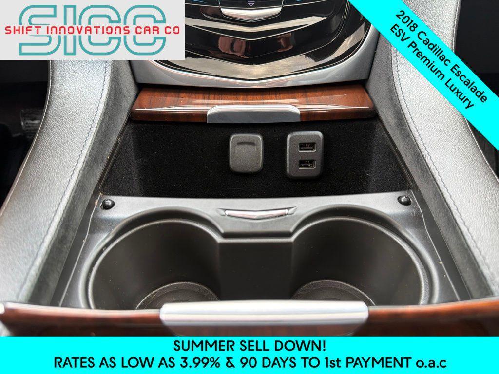 used 2018 Cadillac Escalade ESV car, priced at $43,724