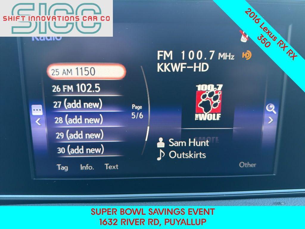 used 2016 Lexus RX 350 car, priced at $22,546