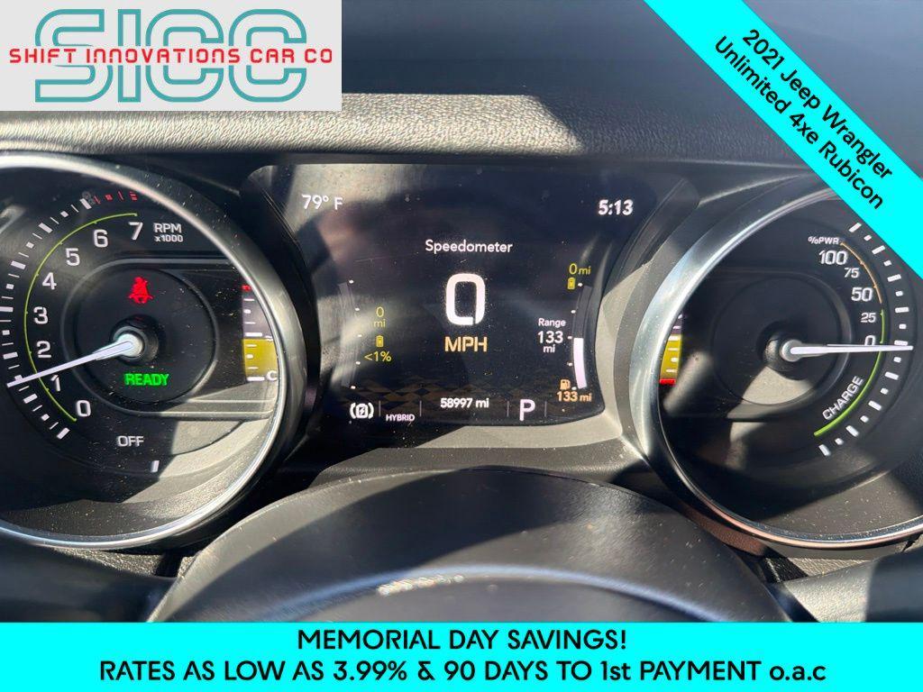 used 2021 Jeep Wrangler Unlimited 4xe car, priced at $29,479