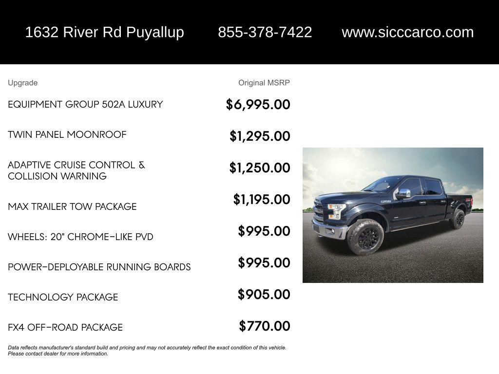 used 2016 Ford F-150 car, priced at $22,636