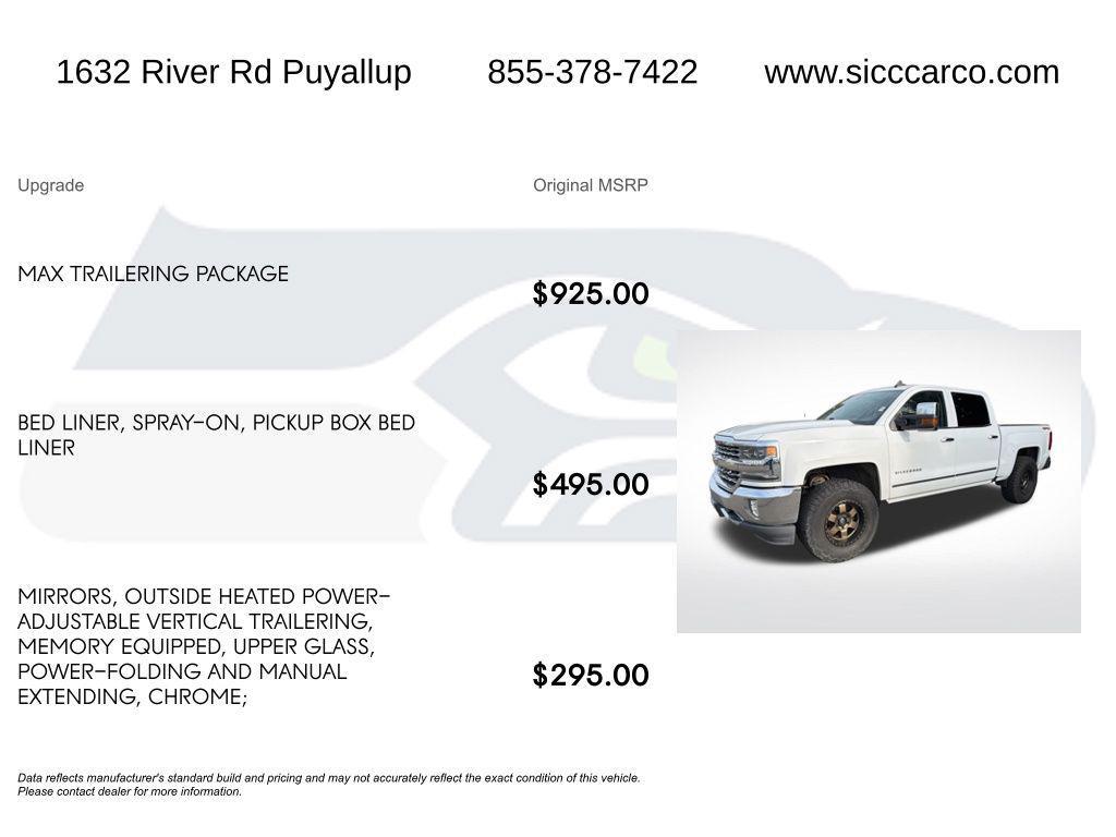 used 2017 Chevrolet Silverado 1500 car, priced at $29,315