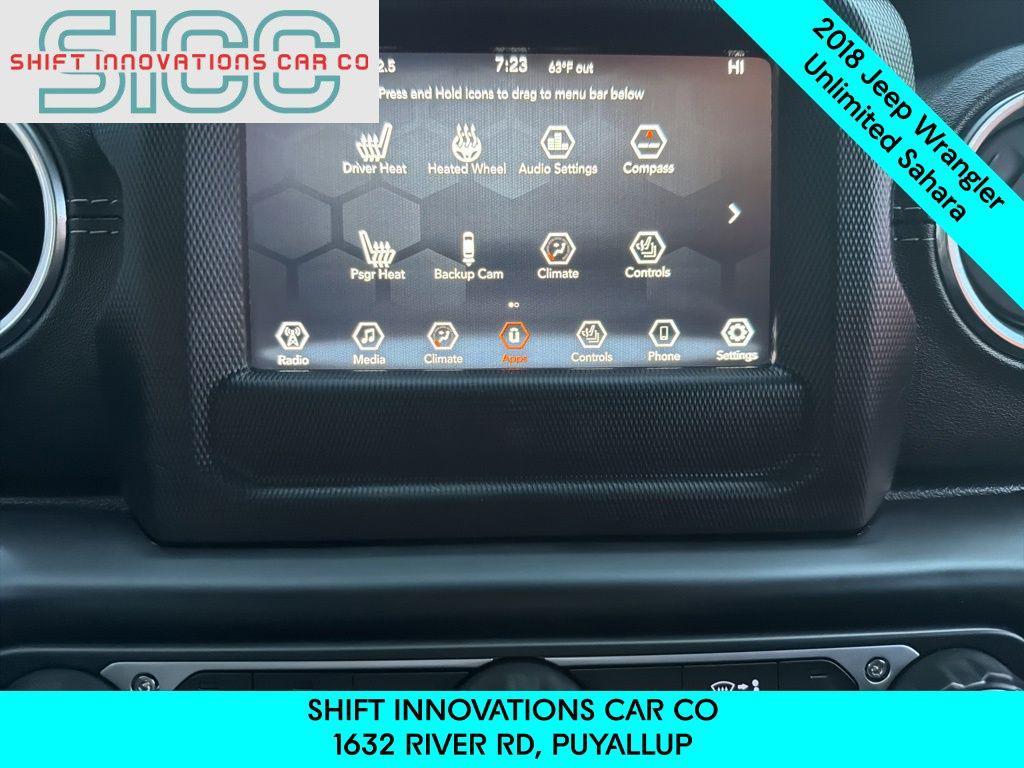 used 2018 Jeep Wrangler Unlimited car, priced at $25,599