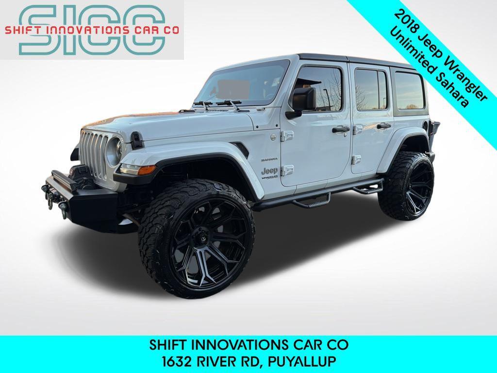 used 2018 Jeep Wrangler Unlimited car, priced at $25,599