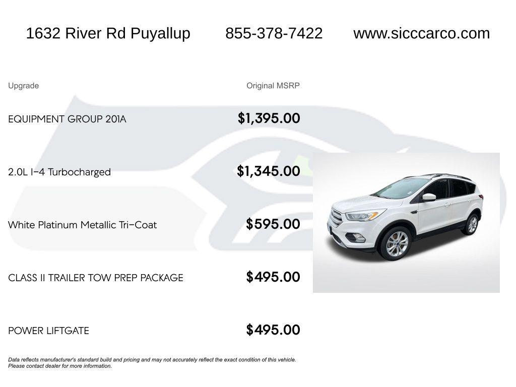 used 2017 Ford Escape car, priced at $9,787