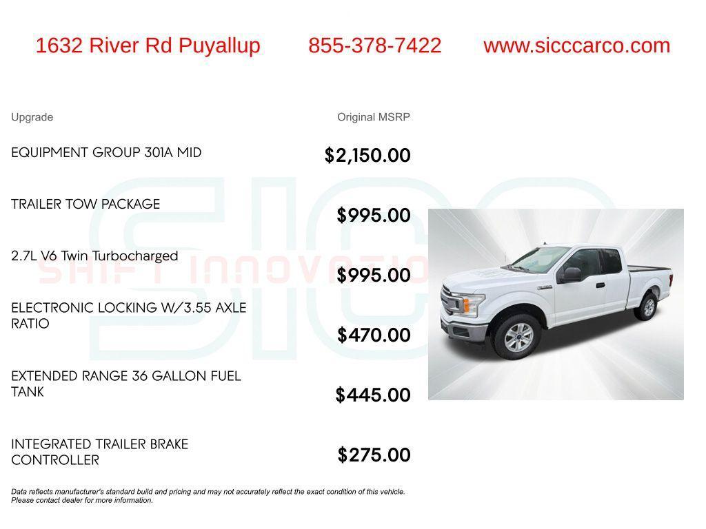 used 2020 Ford F-150 car, priced at $15,000