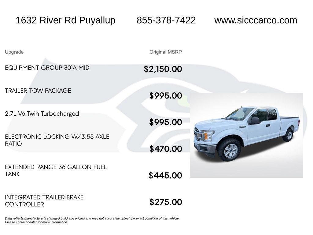 used 2020 Ford F-150 car, priced at $10,999
