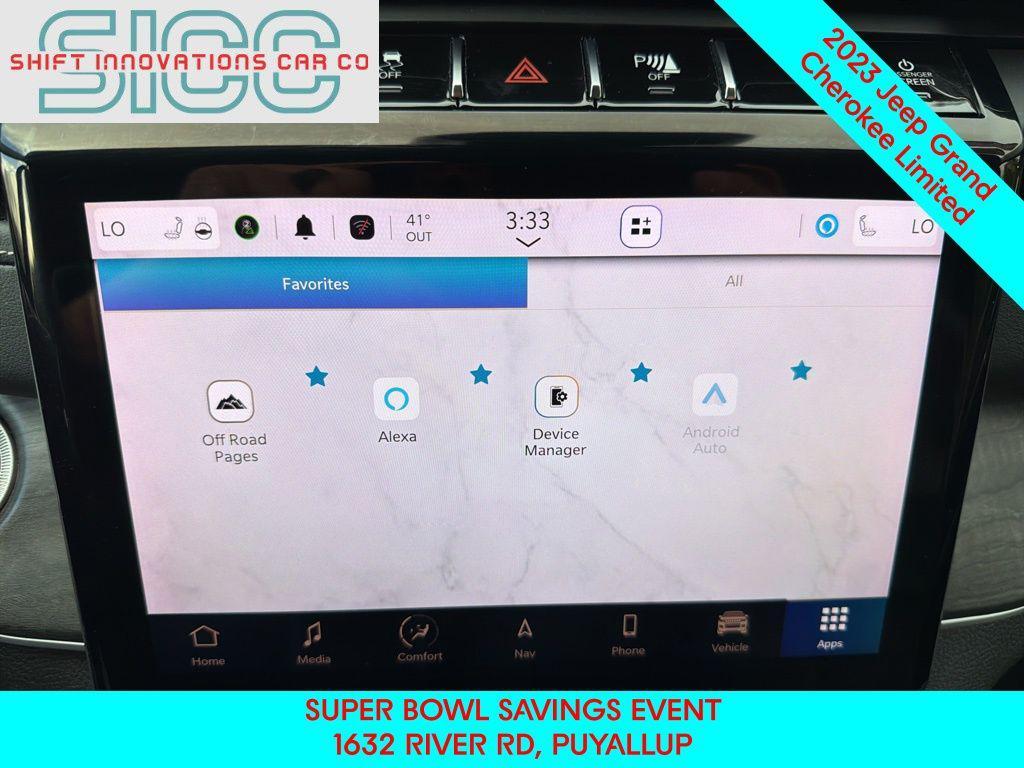 used 2023 Jeep Grand Cherokee car, priced at $23,589