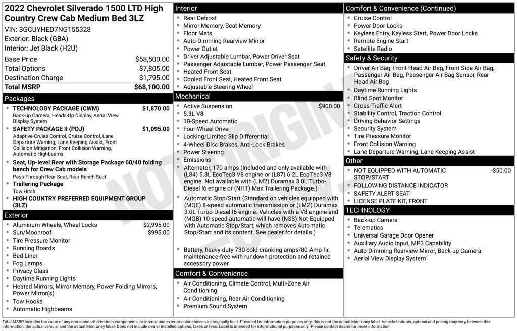 used 2022 Chevrolet Silverado 1500 car, priced at $37,731