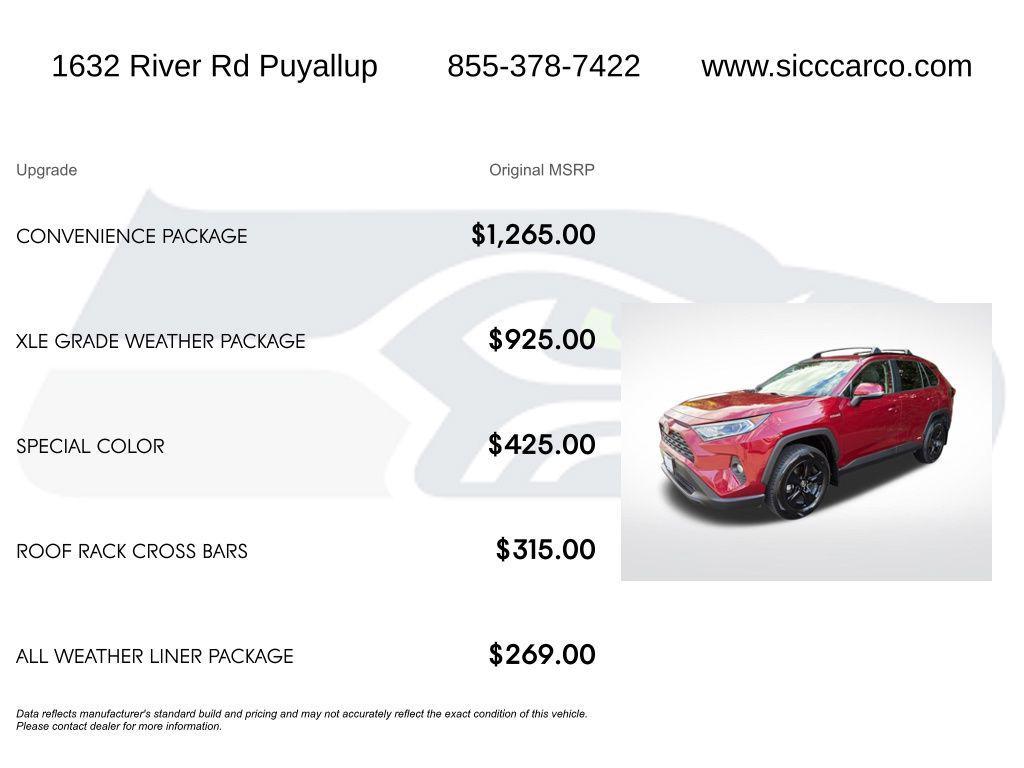 used 2020 Toyota RAV4 Hybrid car, priced at $27,365
