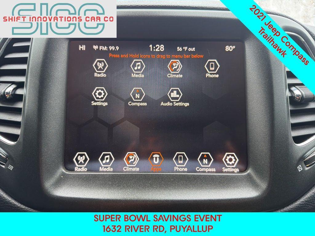 used 2021 Jeep Compass car, priced at $16,343