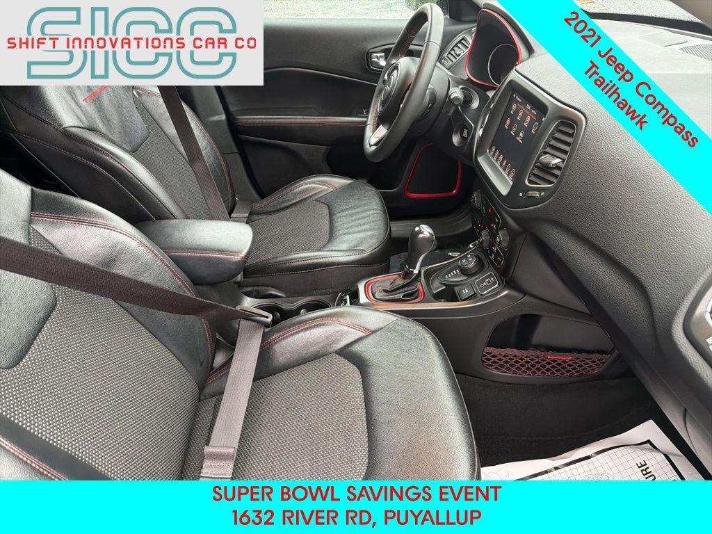 used 2021 Jeep Compass car, priced at $16,343