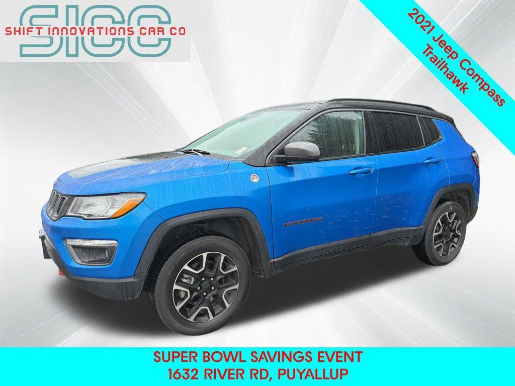 used 2021 Jeep Compass car, priced at $15,472