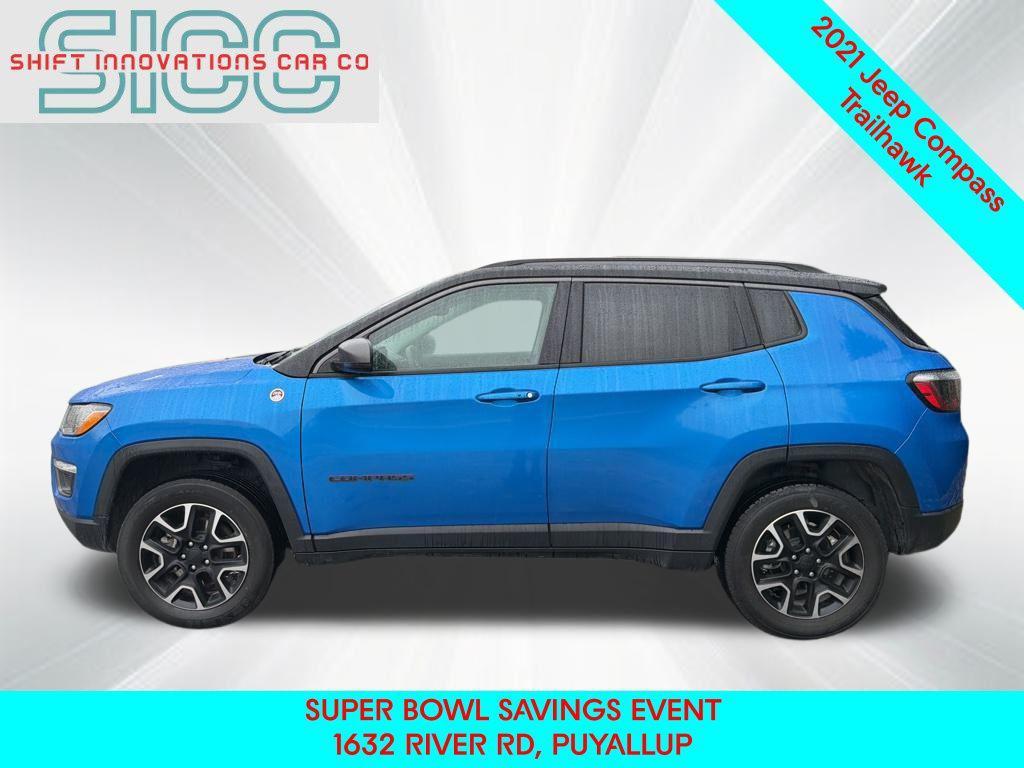 used 2021 Jeep Compass car, priced at $16,343