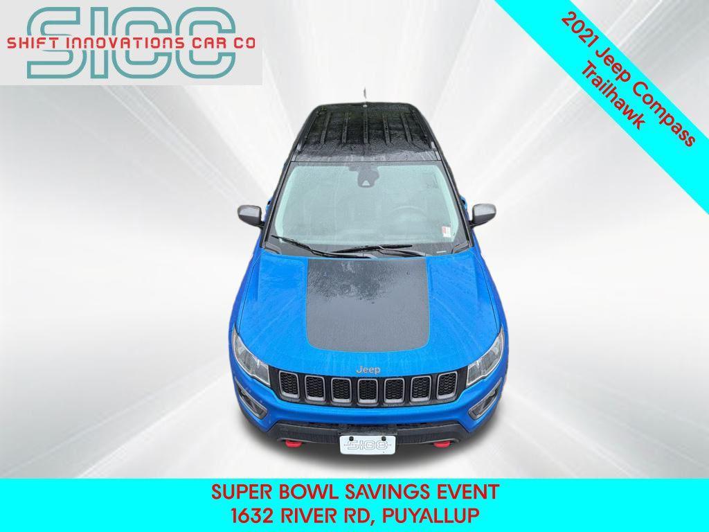 used 2021 Jeep Compass car, priced at $16,343