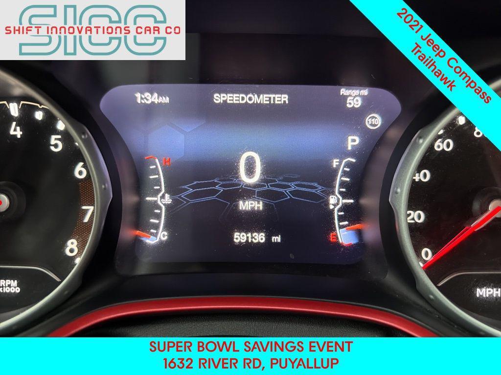 used 2021 Jeep Compass car, priced at $16,343