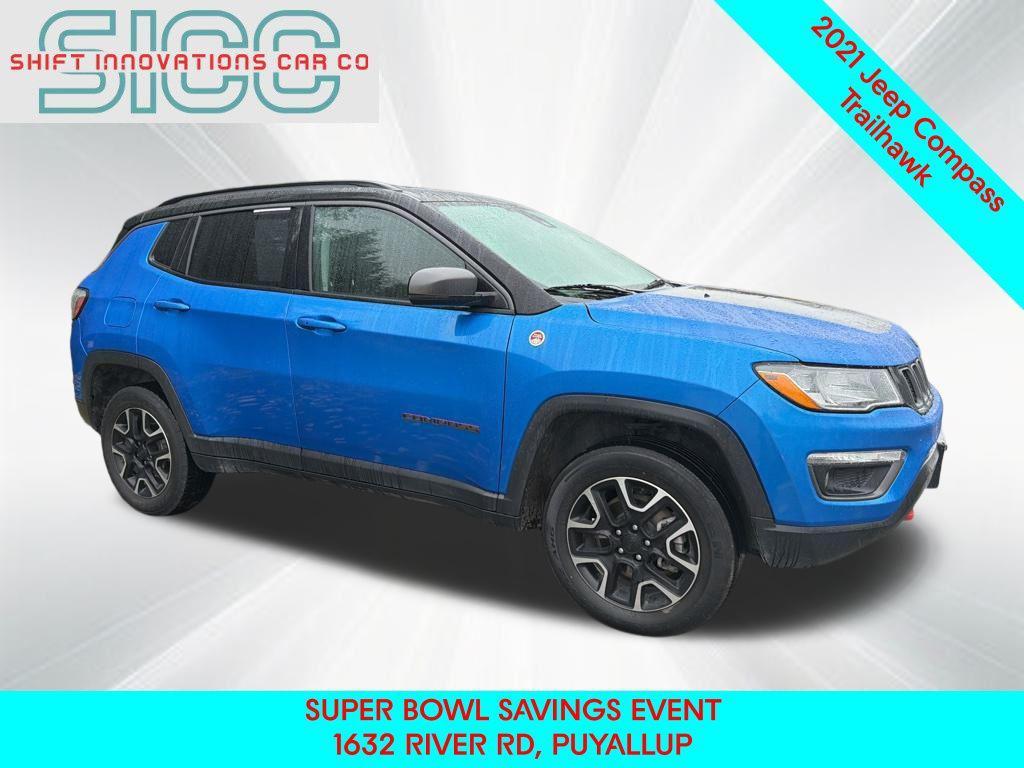 used 2021 Jeep Compass car, priced at $16,343