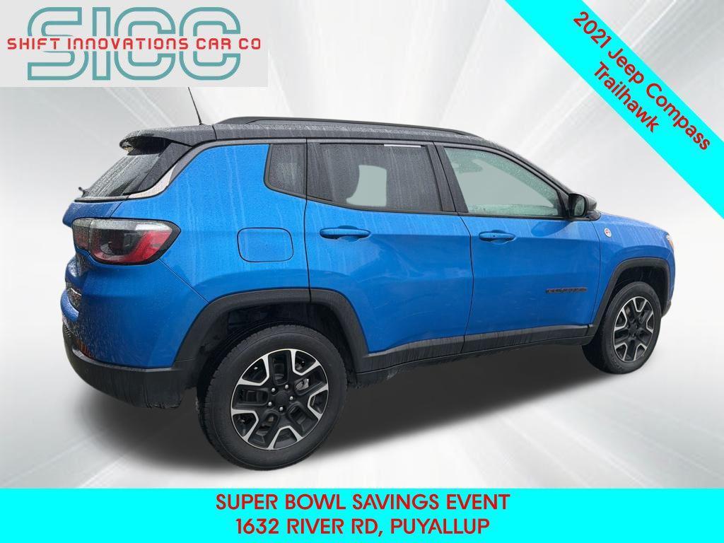 used 2021 Jeep Compass car, priced at $16,343