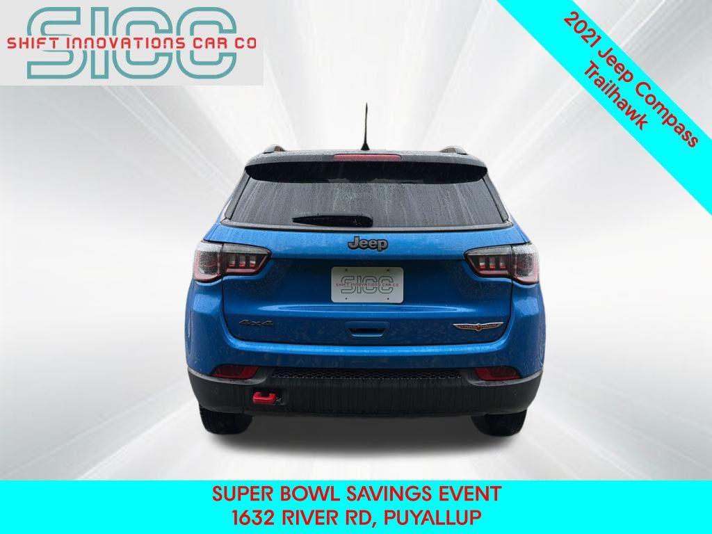 used 2021 Jeep Compass car, priced at $16,343