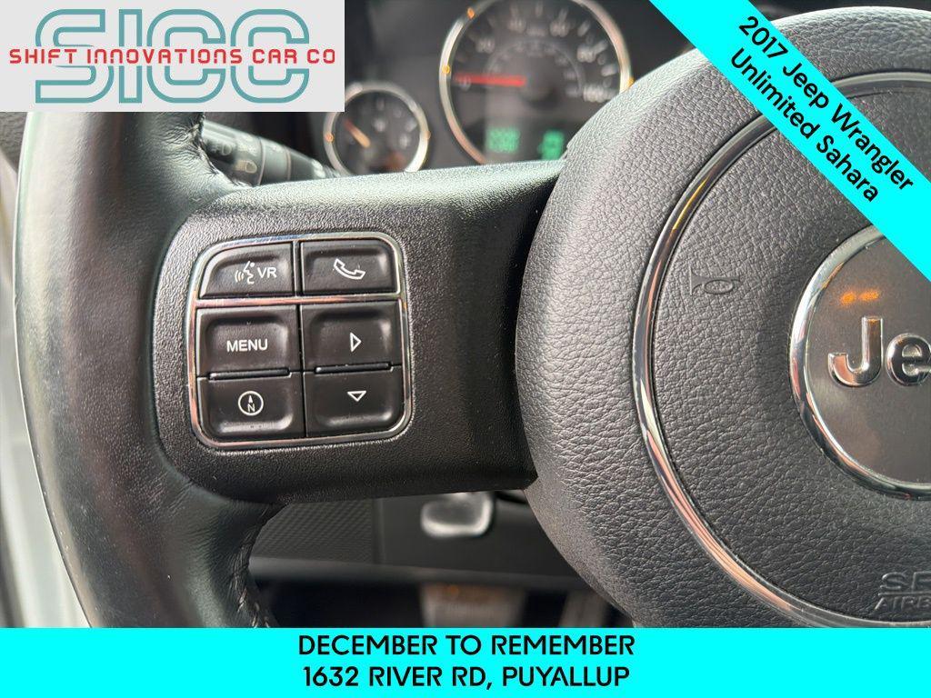 used 2017 Jeep Wrangler Unlimited car, priced at $21,949
