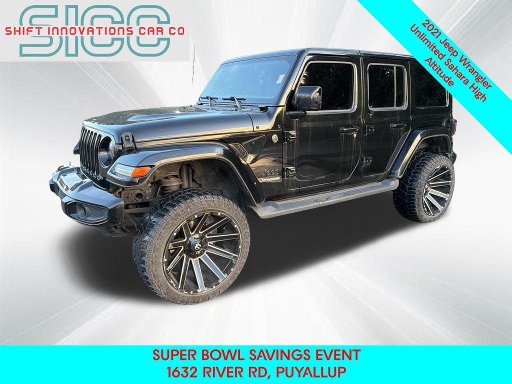 used 2021 Jeep Wrangler Unlimited car, priced at $31,160