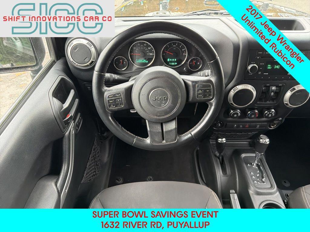 used 2017 Jeep Wrangler Unlimited car, priced at $22,986