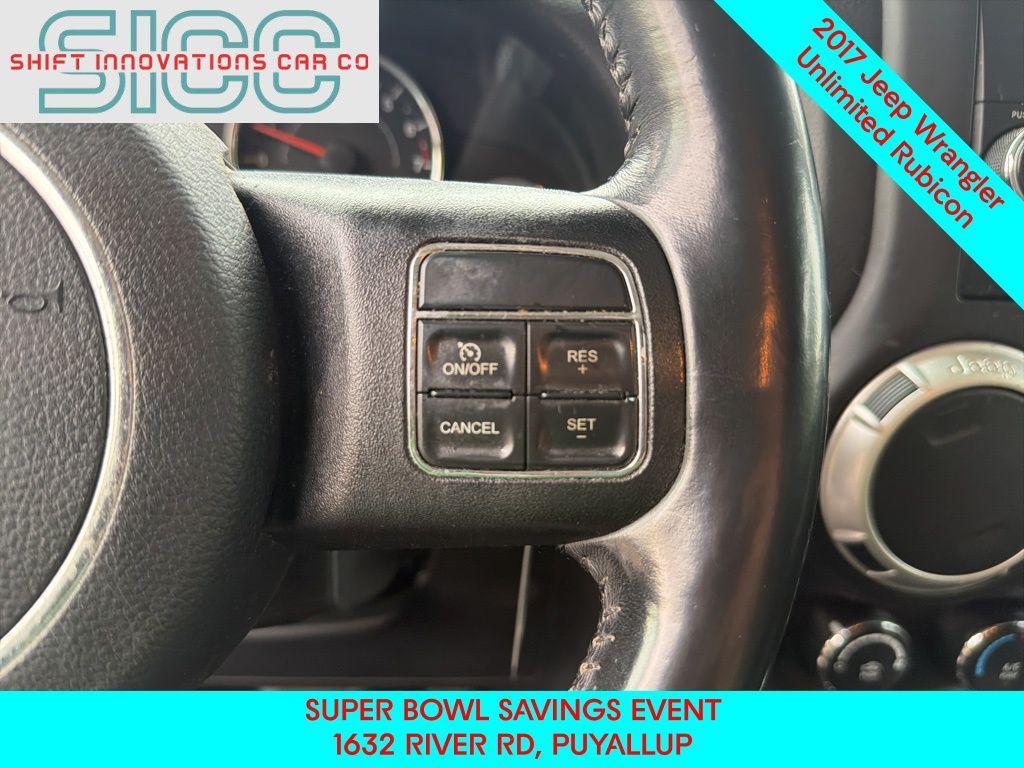 used 2017 Jeep Wrangler Unlimited car, priced at $22,986