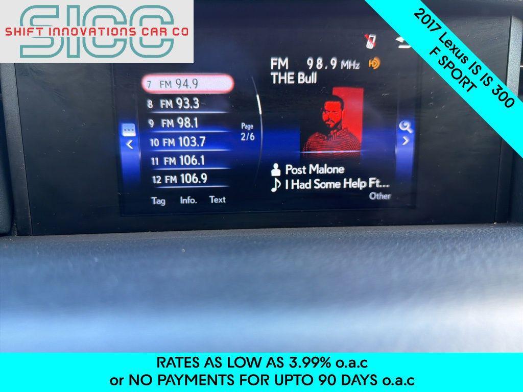 used 2017 Lexus IS 300 car, priced at $15,968