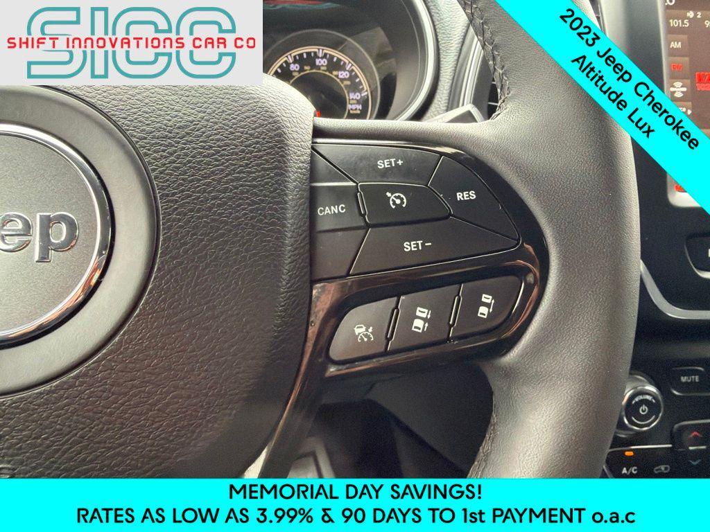 used 2023 Jeep Cherokee car, priced at $19,998