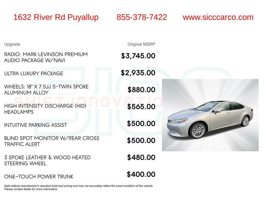 used 2014 Lexus ES 350 car, priced at $16,214