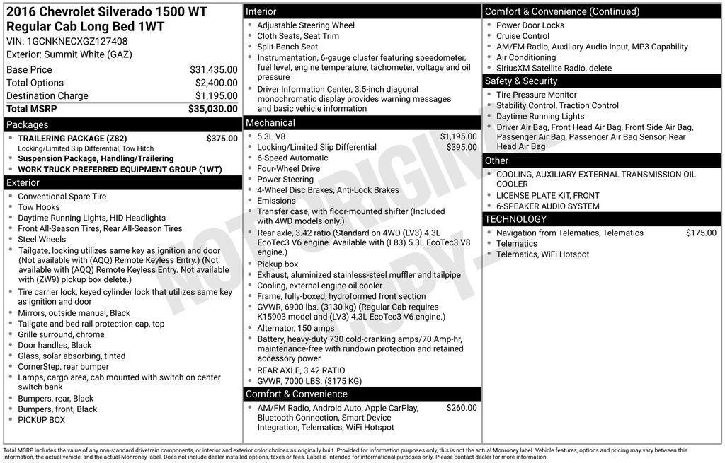 used 2016 Chevrolet Silverado 1500 car, priced at $13,994