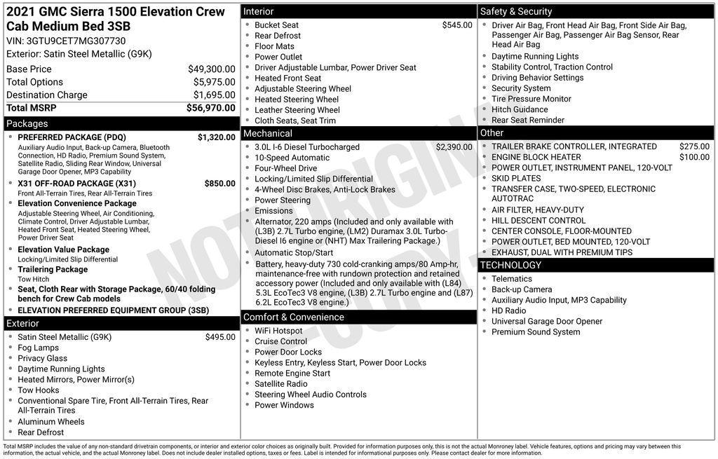 used 2021 GMC Sierra 1500 car, priced at $29,439